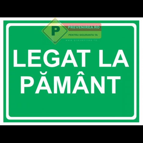 Indicator verde legat la pamant